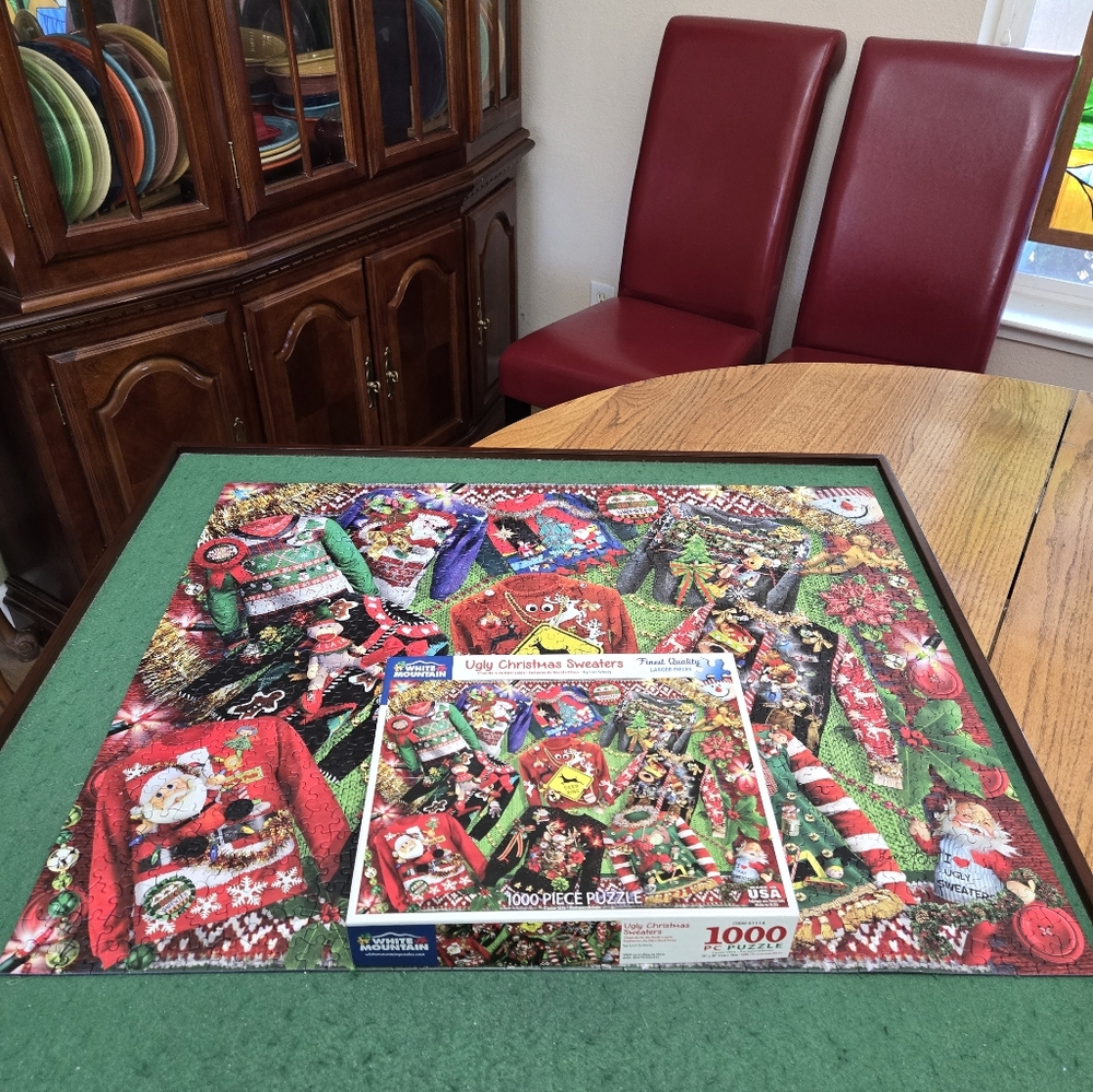 White Mountain 1000 piece puzzle  Ugly Christmas - Picture 3 of 3